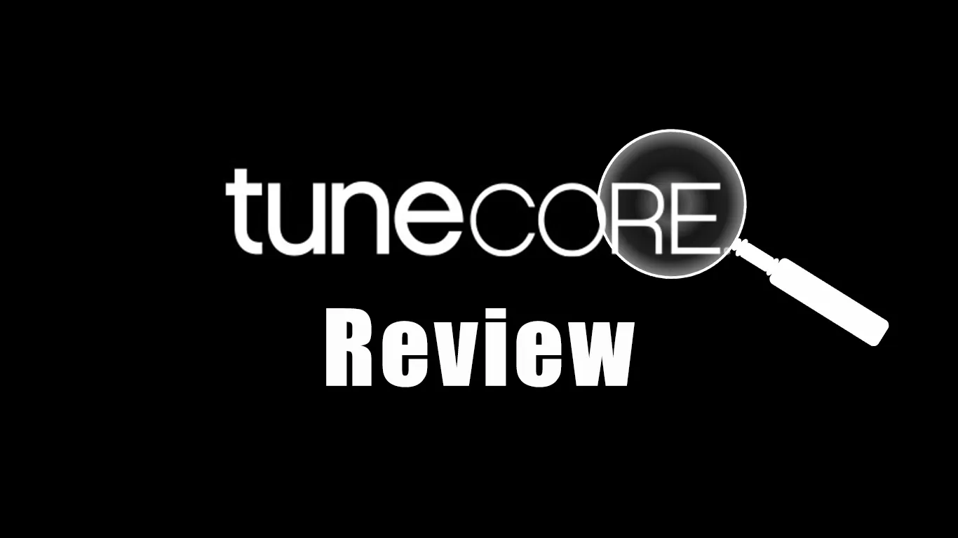 Tunecore Review, logo and magnifier
